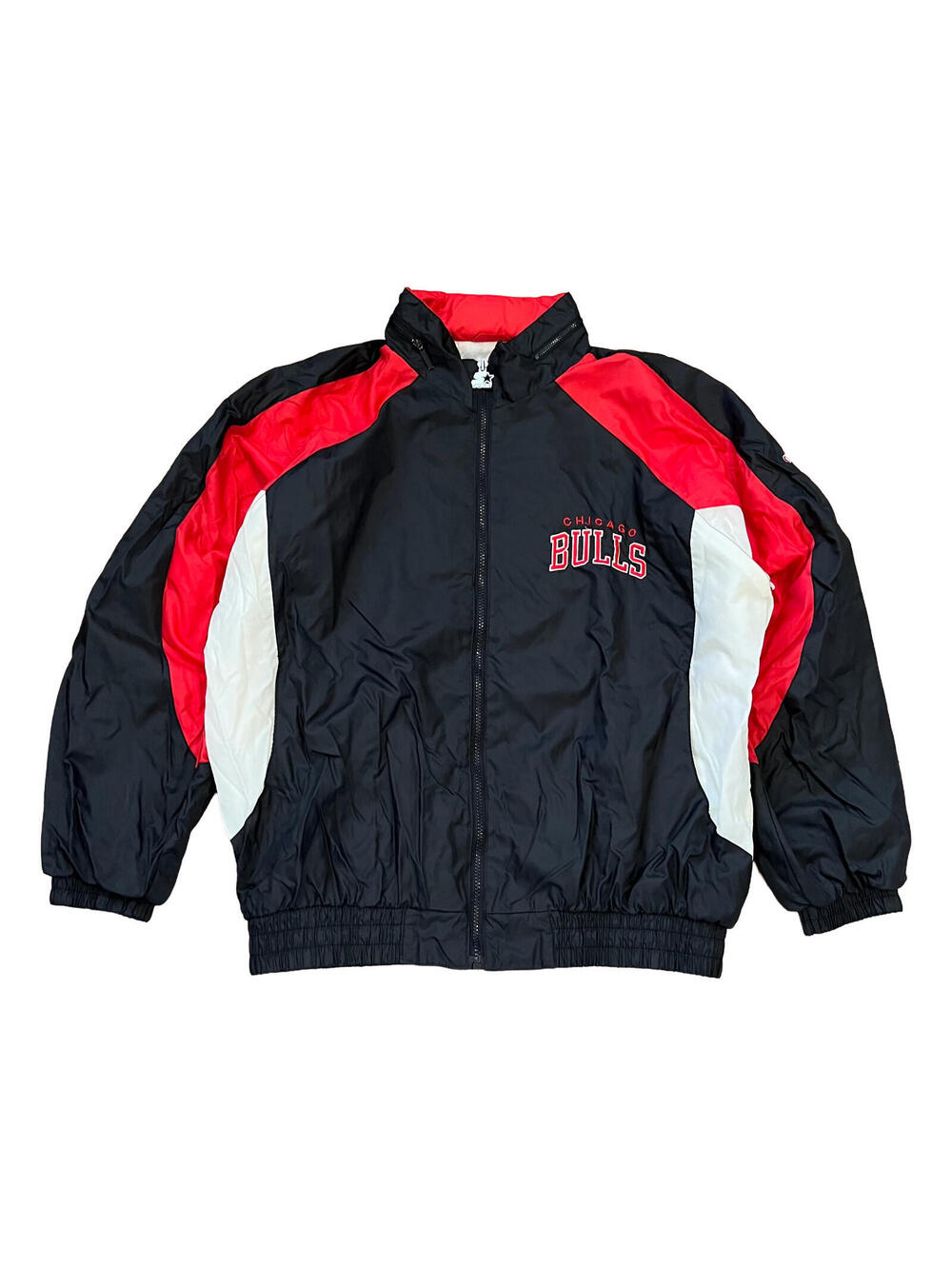 VTG Starter Chicago Bulls NBA Windbreaker Jacket Men’s Sz Large 90s Colorblock